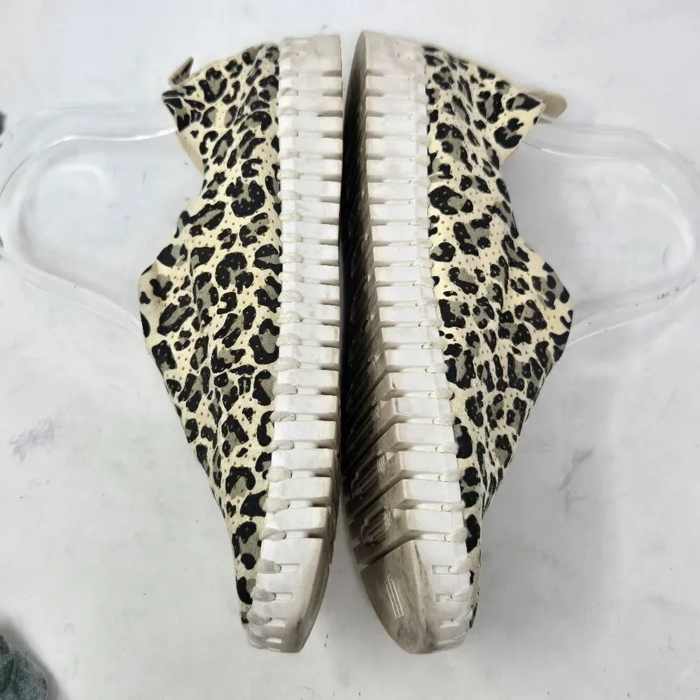 ILSE JACOBSEN Leopard Print‎ Tulip Slip On Sneakers Size 36